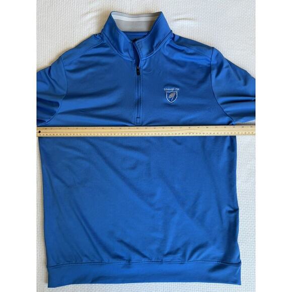Adidas Golf Jacket Polo Shirt Men L Blue Bundle Golf Club Country Club Athleisur - Picture 8 of 14